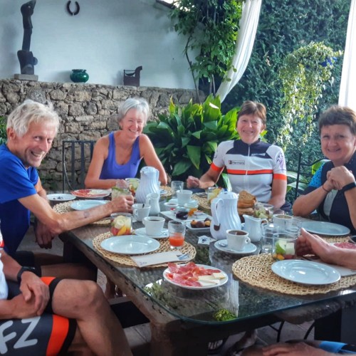 fietsvakantie met vrienden in Spanje